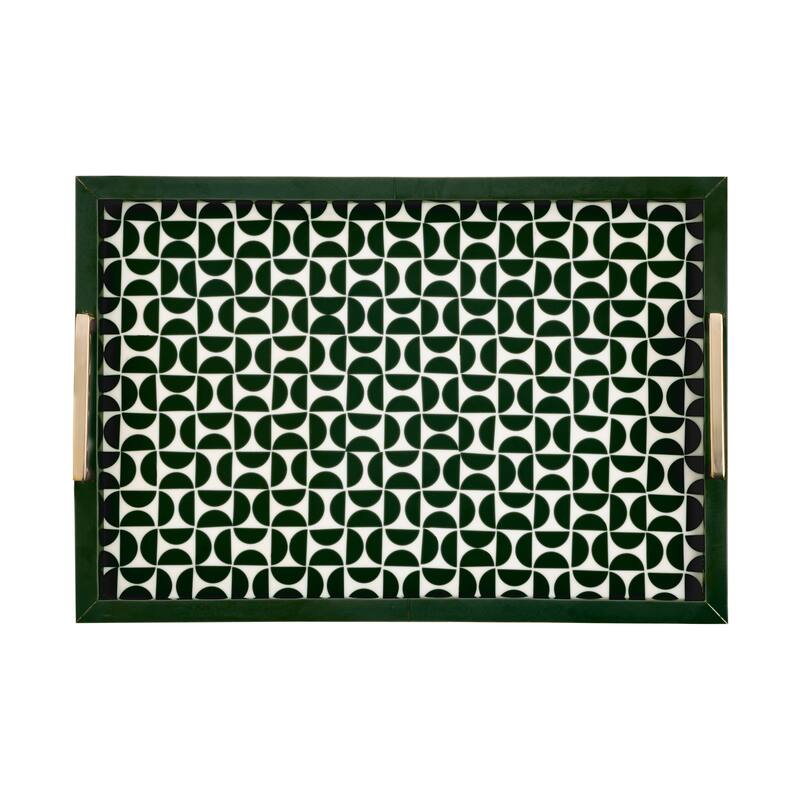 Elk Home Futrelle Dark Green Composite 18 Inch Wide Tray