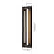 preview thumbnail 12 of 10, Calvin 1-Light Black LED IP54 Waterproof Aluminum Acrylic Outdoor Wall Light - 17.9 in. H x 4.7 in. W x 2 in. D
