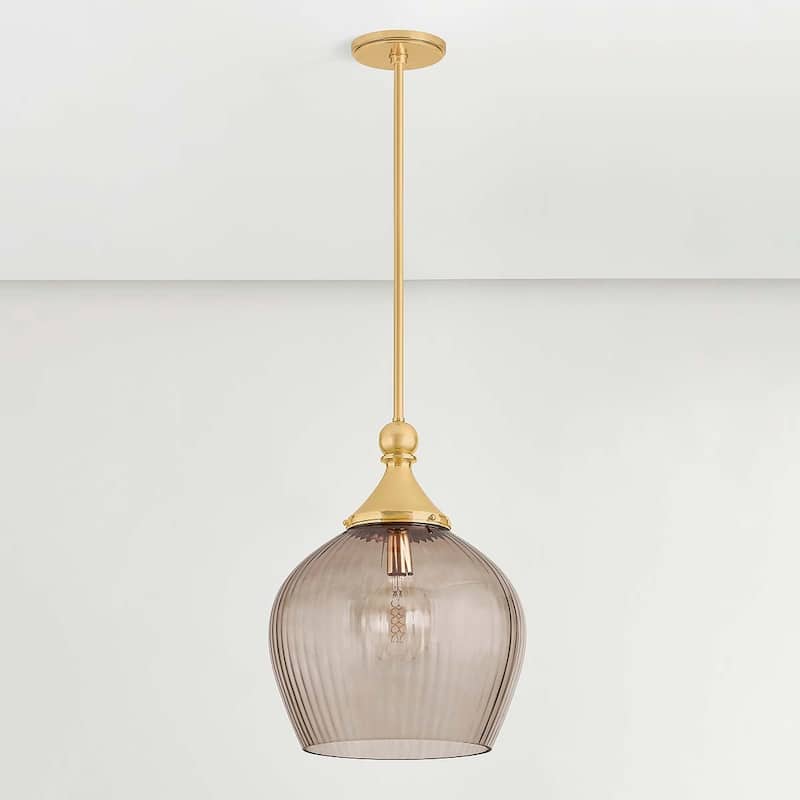 Hudson Valley Lighting 6916 Chatton 17" Wide Pendant with Fluted Glass