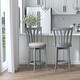 preview thumbnail 14 of 37, Hillsdale Furniture Savana Wood Upholstered Swivel Stool