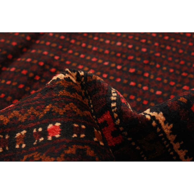 Teimani Burgundy Rug 3'0" x 4'9" - 3'0 x 4'9