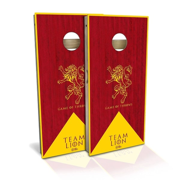slide 2 of 8, Team Lion Outdoor Cornhole Board Set