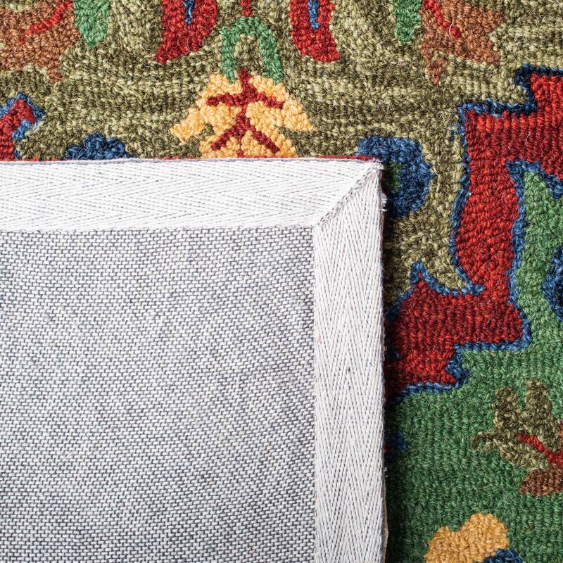 SAFAVIEH Handmade Heritage Faux Bois Traditional Wool Rug
