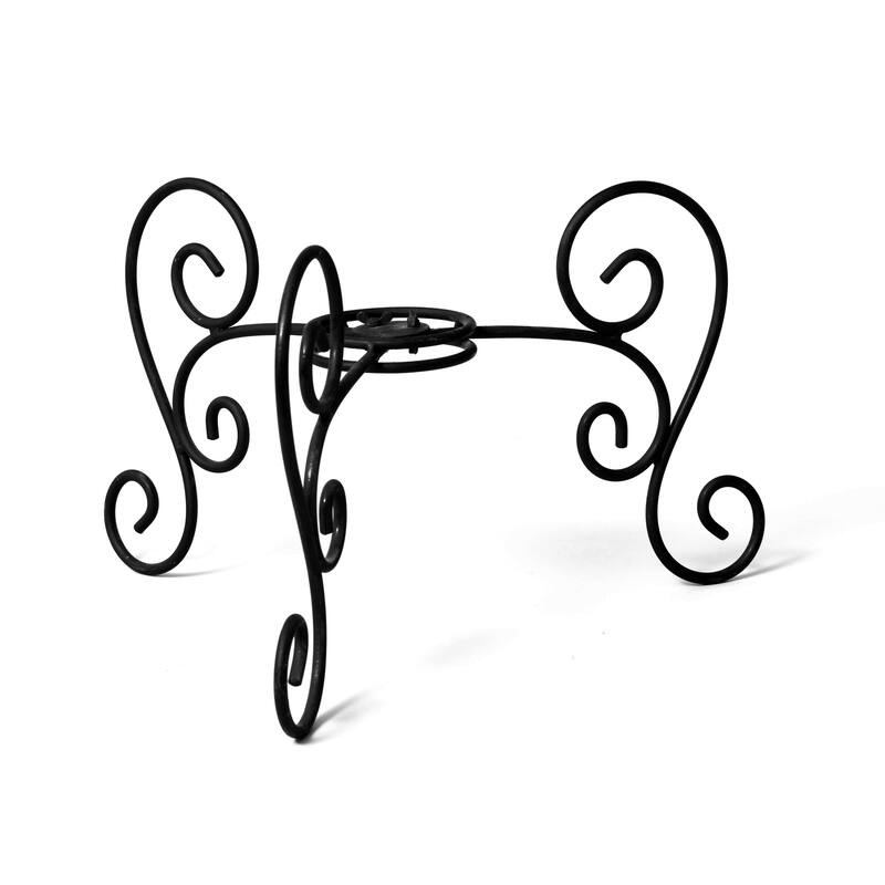 Table Top Bird Bath Stand, Scroll