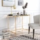 preview thumbnail 2 of 6, Furniture of America Allade Modern Gold 44-inch Glass Computer Desk