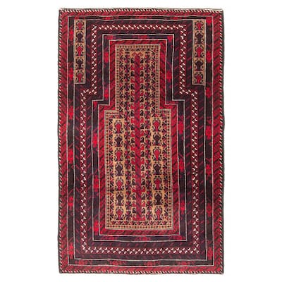 Teimani Tan Rug 2'10" x 4'5" - 2'10 x 4'5