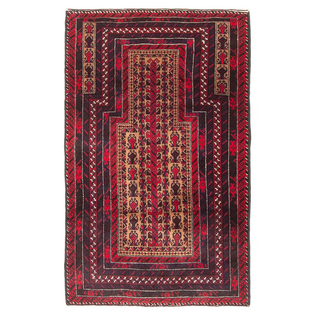 Teimani Tan Rug 2'10" x 4'5" - 2'10 x 4'5