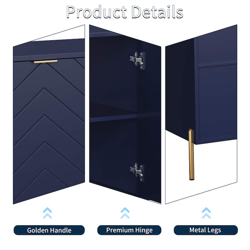 Clihome Modern 4-Door Buffets Sideboards