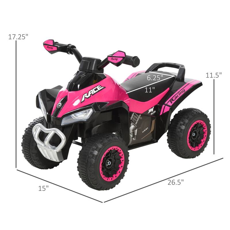 Kids Ride-On Push Car with LED Lights and Music, Foot-to-Floor Sliding Car for Toddlers, Walking ATV Toy, No Power Required