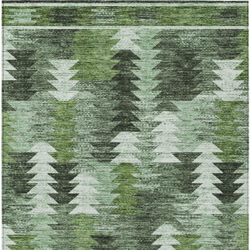 HomeRoots Southwestern Transitional Rectangle Outdoor Rug
