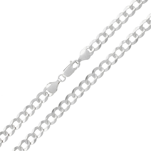 Solid 925 Sterling Silver .6mm Cable Link Chain Necklace