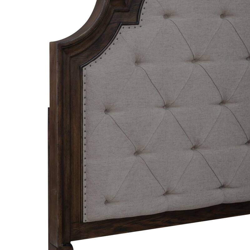 Liberty Furniture Paradise Valley California King Upholstered Bed, Dresser & Mirror, Chest, Night Stand