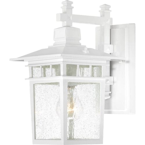 Nuvo Lighting 60/4951 Cove Neck Single-Light Wall Lantern with Clear Seed Glass Panels
