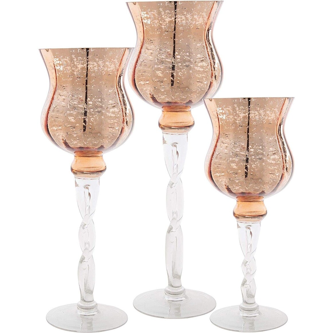 set of 3 hurricane candle holders