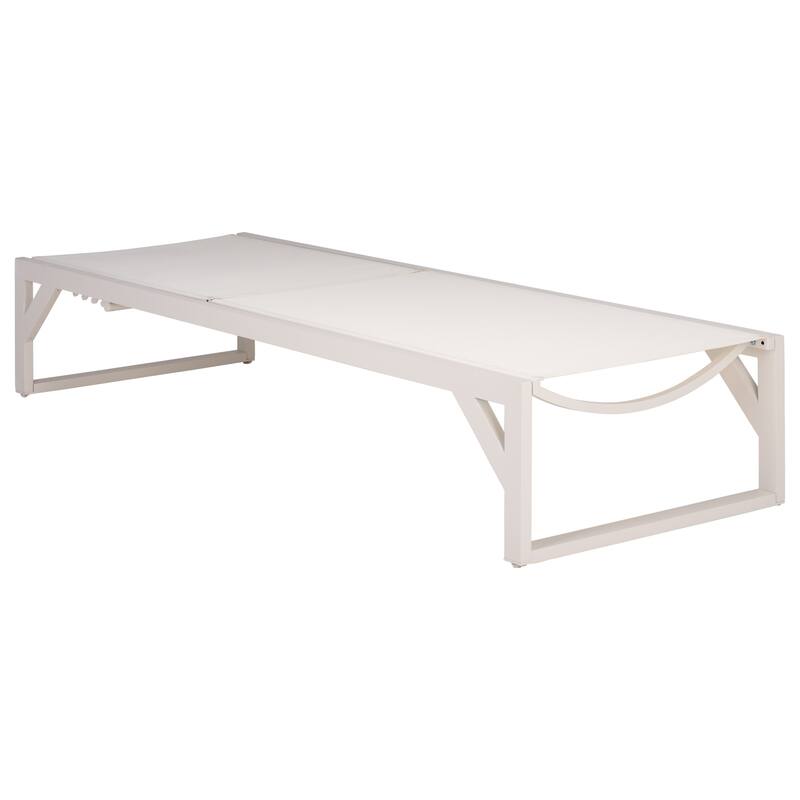 SAFAVIEH Outdoor Living Jordan Aluminum Lounger - 79"W x 27"D x 14"H