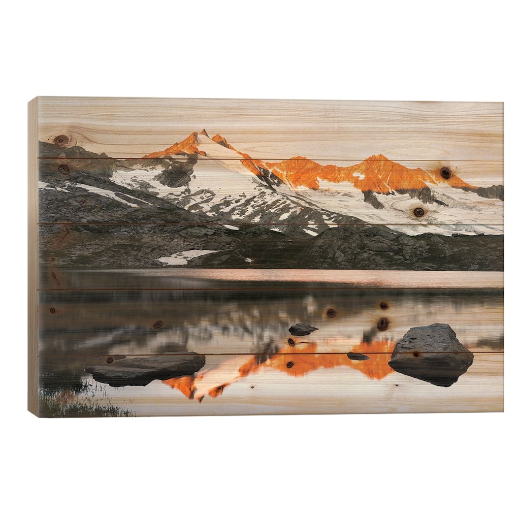 Sunrise At Upper Lake Gerlos Print On Wood by Danita Delimont - Multi-Color