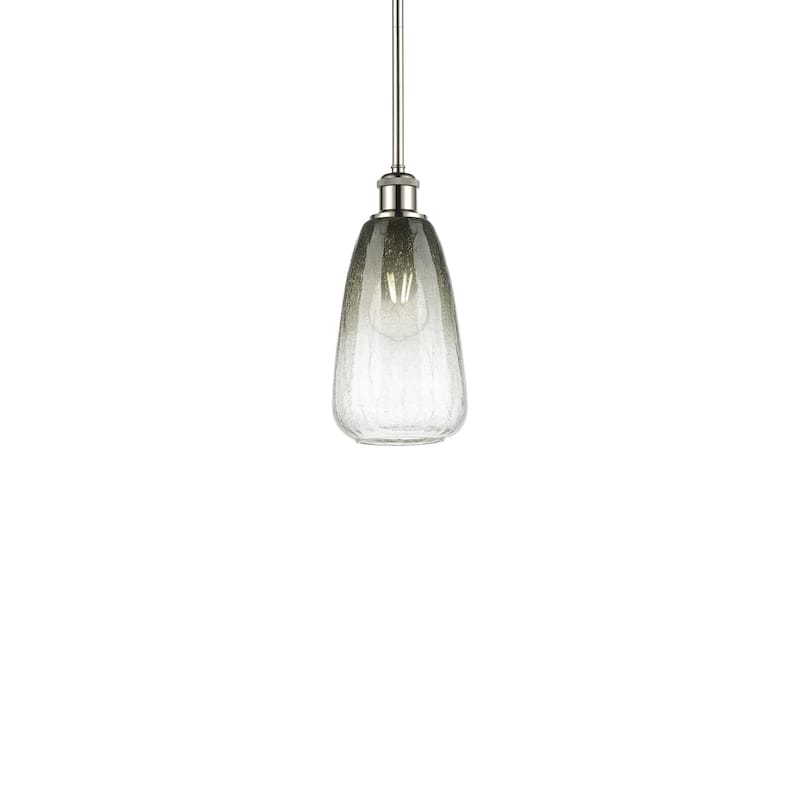 Innovations Lighting 516-1S-13-6 Brookhaven Almond Pendant Brookhaven - Polished Nickel / Slate