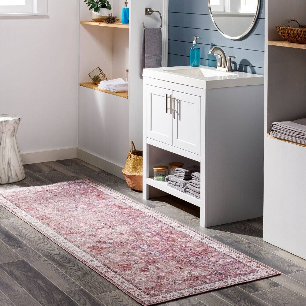 Livabliss Traditional Iris Border Area Rug