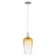 Option Polished Nickel / Amber Shade