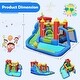 preview thumbnail 8 of 10, Inflatable Bounce House Splash Pool with Water Climb Slide Blower included - Multi - 11.4 ft (L) x 10.3 ft (D) x 8 ft (H)