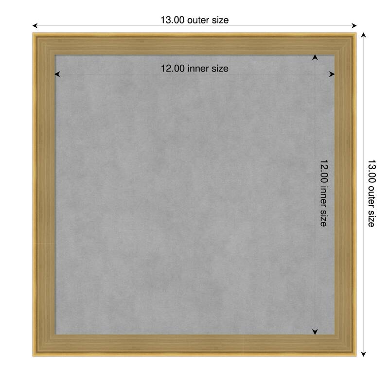 Amanti Art Incline Black Framed - 13 x 13 in - Incline Dark Gold