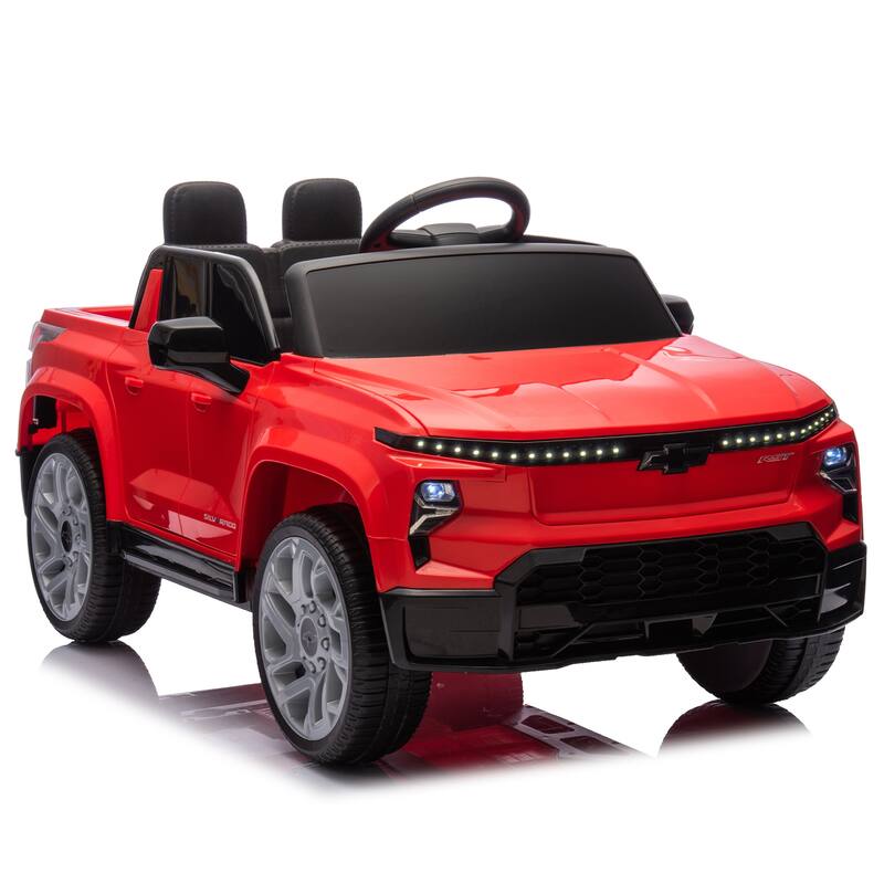 24V Licensed Chevrolet Silverado Kids Ride-On Car with Remote Control, Bluetooth, LED Lights, MP3 鈥?For Ages 2-5
