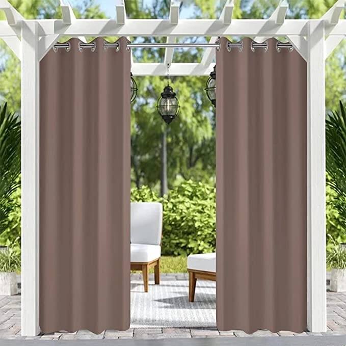 DCP Blackout Curtains Thermal Insulated Privacy Window Panel - 50"x120" - Taupe