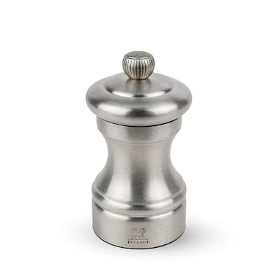 Peugeot Bistro Chef Salt Mill, 10cm/4", Stainless Steel