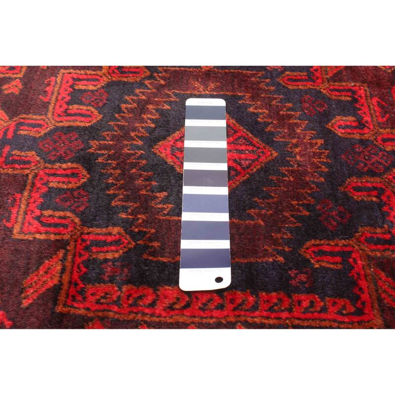 ECARPETGALLERY Hand-knotted Teimani Dark Navy Wool Rug - 4'3 x 9'0