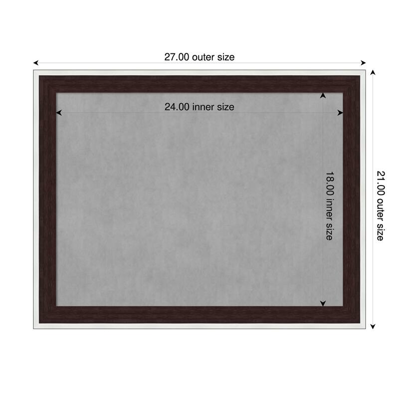 Amanti Art Maya Espresso Silver Framed - 27 x 21 in - Maya Espresso Silver