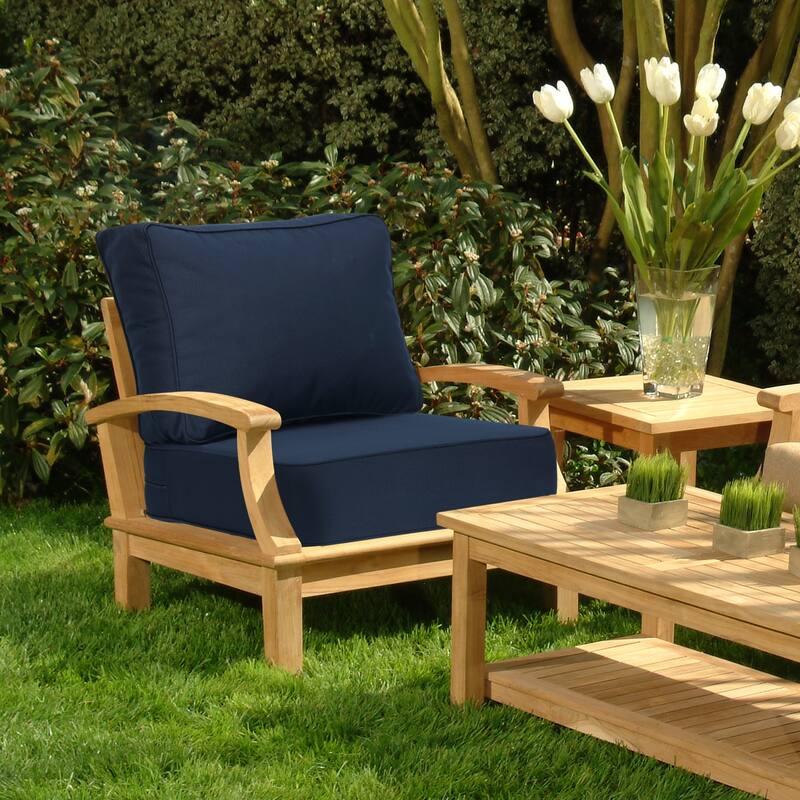 Aoodor 24x25x6 Inch Outdoor Patio Chair Cushions Set, Weather-Resistant Sunbrella Fabric Outdoor Cushion - 24"x25"