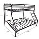 preview thumbnail 7 of 5, Heavy Duty Twin-Over-Full Metal Bunk Bed, Easy Assembly with Enhanced Upper-Level Guardrail, Black
