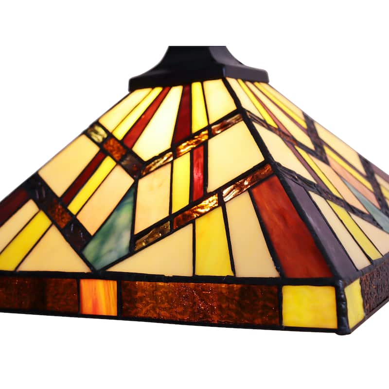 Tiffany Style Mission Design 3-light Linear Island Fixture