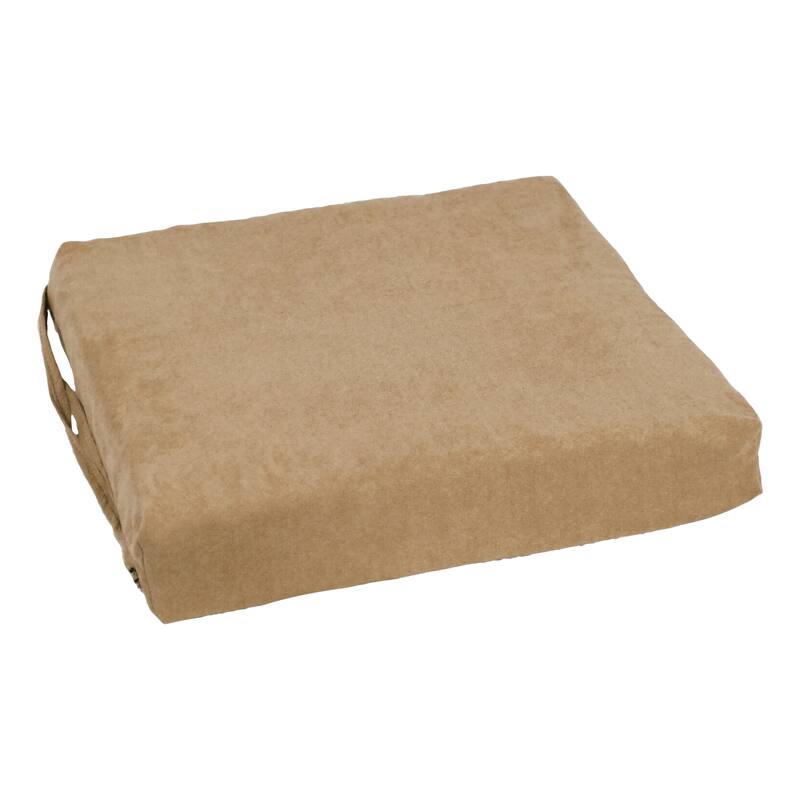 16-inch Square Indoor Microsuede Chair Cushions (Set of 2 or 4) - 16 x 16