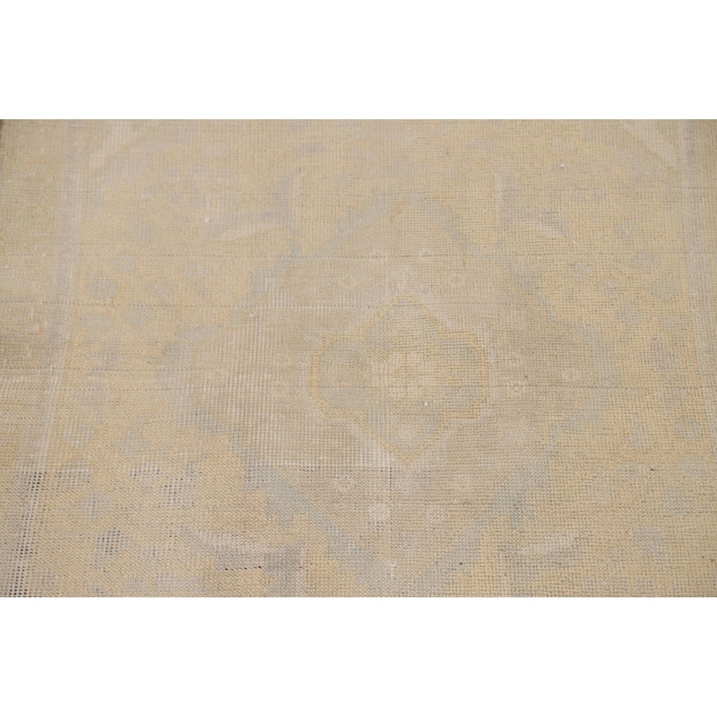 Hand Knotted Oriental 100% Wool Carpet Traditional Floral Peach Tabriz Area Rug - 4' 6'' X 3' 0''