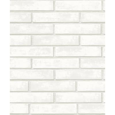 NextWall Monarch Brick Peel and Stick Wallpaper