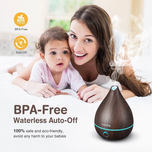 Victsing 130ml Aromatherapy Essential Oil Diffuser Portable Ultrasonic Cool Mist Humidifier Mini Aroma Oil Diffuser Overstock Essential Oils