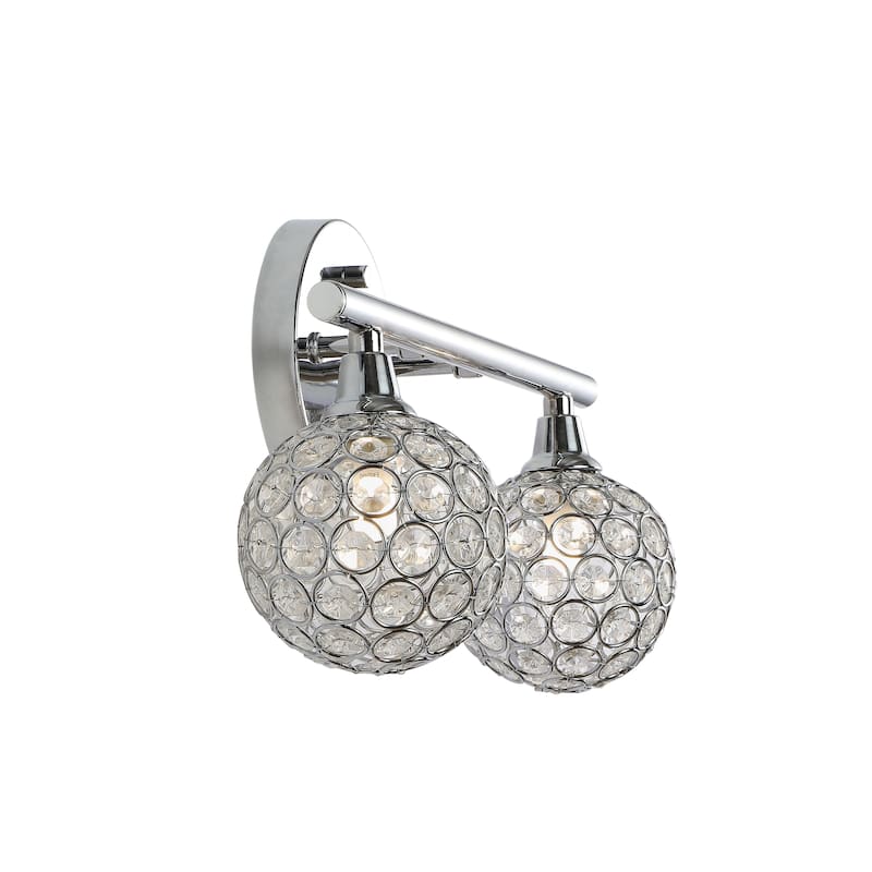 Beverly Iron/Glass Contemporary Glam LED Vanity Light, by JONATHAN Y