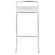preview thumbnail 46 of 48, Fuji Contemporary Stackable Stainless Steel Low-Profile Back Bar Stool (Set of 2) - N/A White Velvet