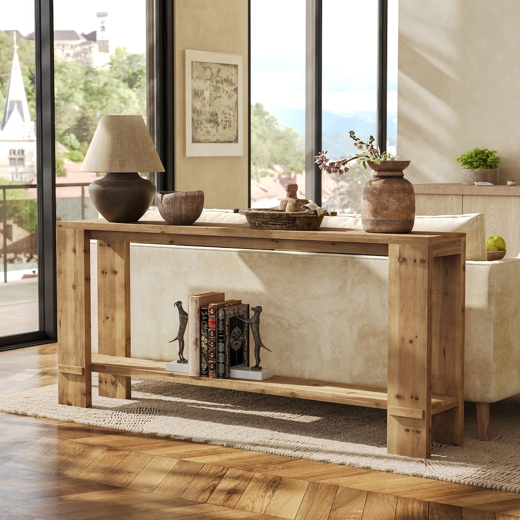 70.9-Inch Extra Long Console Table, Narrow Entryway Accent Table