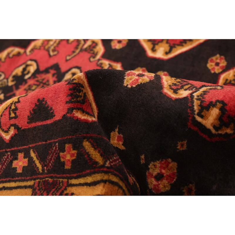 ECARPETGALLERY Hand-knotted Teimani Black Wool Rug - 3'6 x 5'7