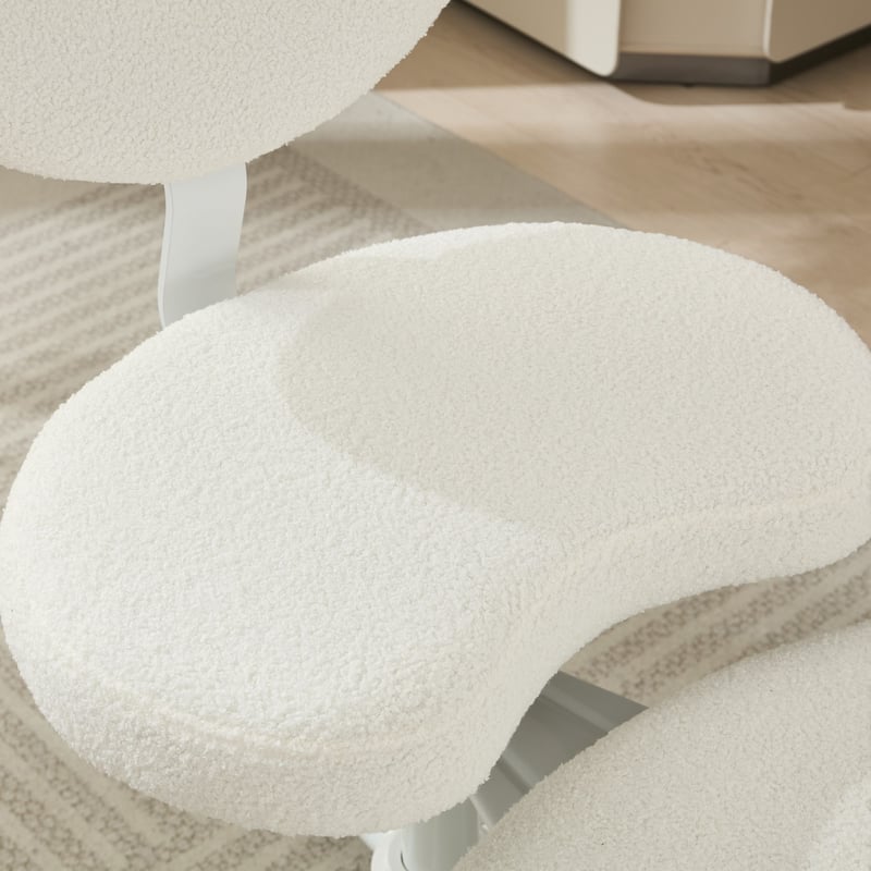 Meditation Chair Plus,Cross Chair with Wheels,ADHD Chair,Criss Cross Desk Chair with Lumbar Support and Stool,Flexible Design