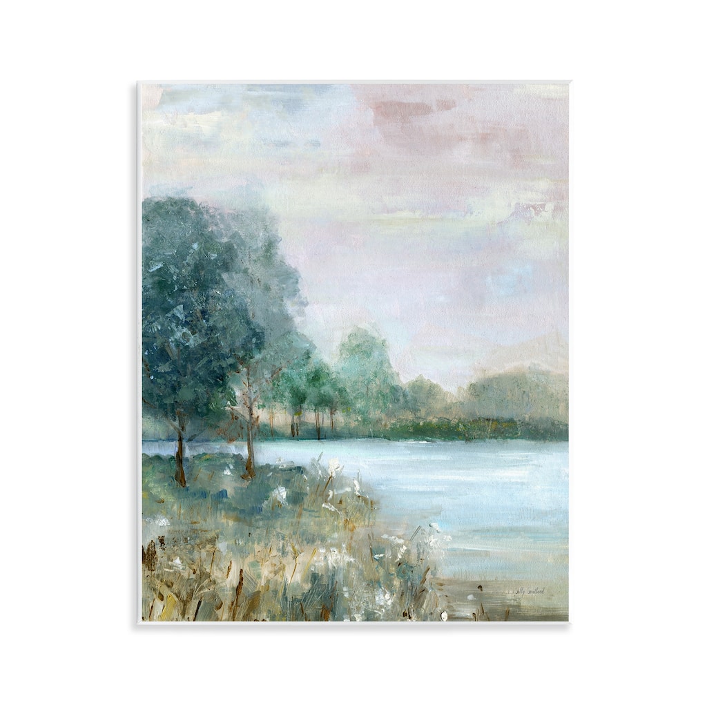 Stupell Serene Riverside View Wall Plaque Art Design By Sally Swatland
