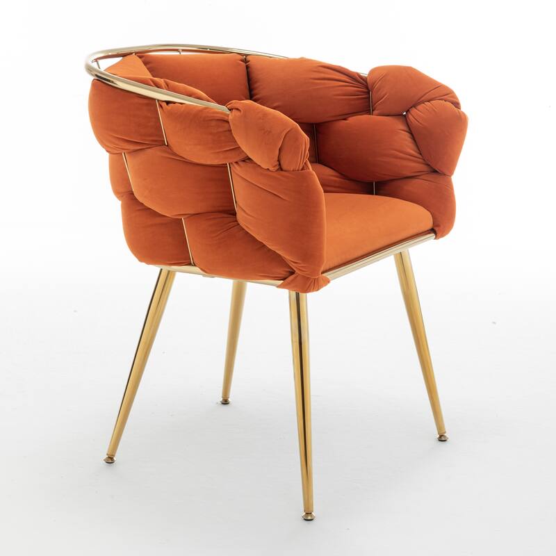 Luxury Simple Leisure Velvet Single Sofa Chair Bedroom Lazy Person Household Dresser Stool Manicure Table Back Chair
