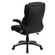 preview thumbnail 13 of 16, High Back LeatherSoft Executive Swivel Chair with Double Layered Headrest