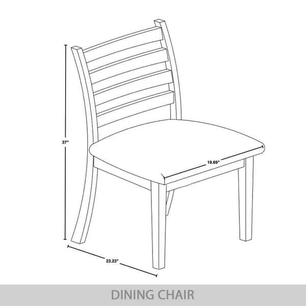 CraftPorch Simple Timeless Wooden Dining Chairs (Set of 2)