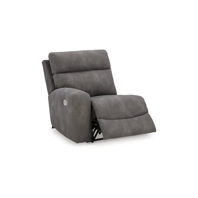 Signature Design by Ashley Next-Gen DuraPella Dark Gray 5-Piece Power Reclining Sectional - 118" W x 118" D x 41" H