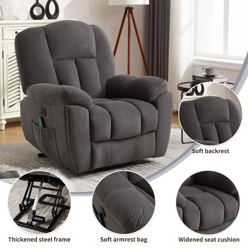 Power Lift Recliner Chair with Heat and Massage