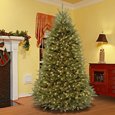 National Tree Company 9 ft. Dunhill Fir Christmas Tree with Clear Lights - 9 Foot