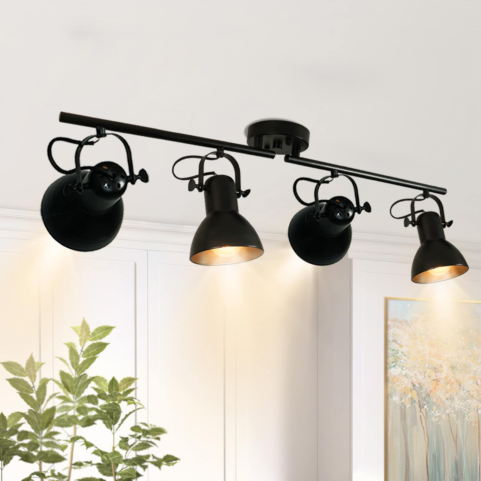 Fixed track lighting outlet